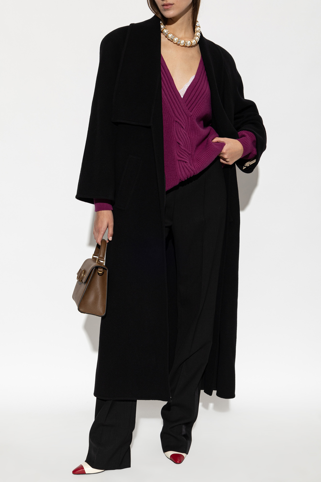 VALENTINO GARAVANI シルク混 メリノウール カーディガン 伊製 Valentino Garavani Wool cardigan with neckline | Women's | Vitkac
